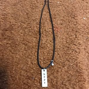 Womens and Girls Hope Charm Necklace